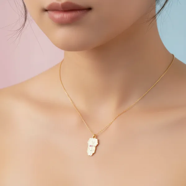 Gold_Plated_Brass_Cute_Bear_Pendant_Necklace_For_Women